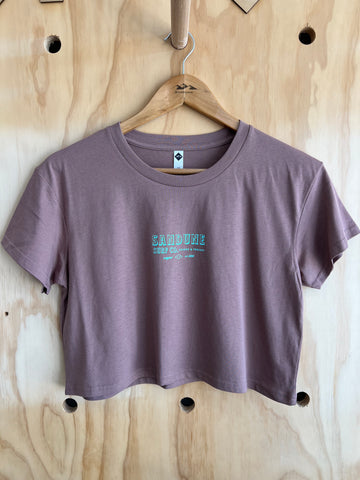 WO's Dafont Crop Tee - Mauve